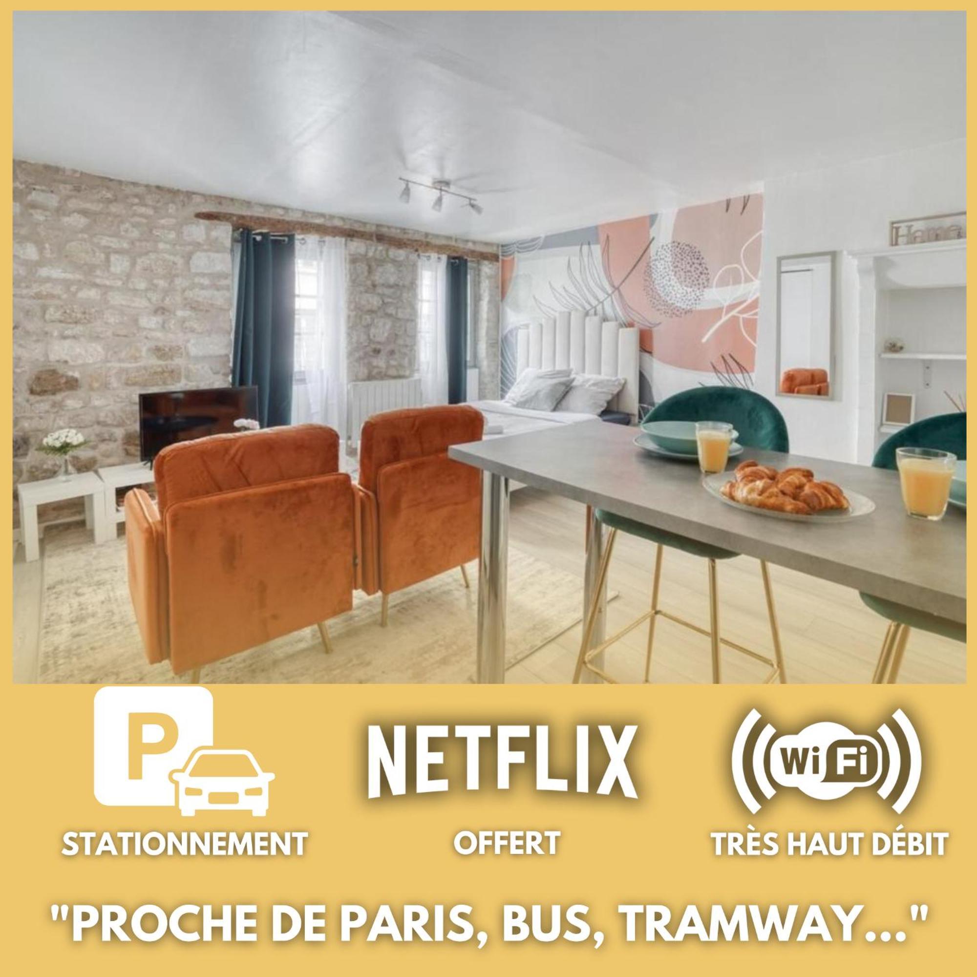 La Perle De Pontoise - Studio Proche Paris Jo Paris 2024 Exteriör bild